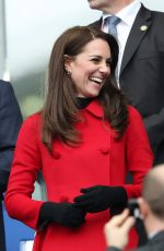 KATE MIDDLETON at Wales vs France Match in France 03/18/2017