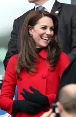 KATE MIDDLETON at Wales vs France Match in France 03/18/2017