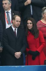 KATE MIDDLETON at Wales vs France Match in France 03/18/2017