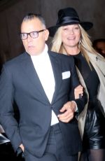 KATE MOSS Arrives at Saint Laurent Fashion Show at Paris Fashion Week 02/28/2017
