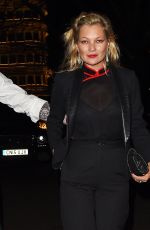 KATE MOSS Night Out in London 03/15/2017
