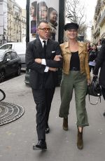 KATE MOSS Out and About at Paris Fashion Week 03/03/2017