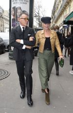 KATE MOSS Out and About at Paris Fashion Week 03/03/2017