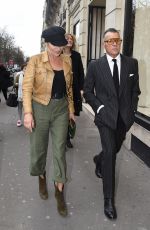 KATE MOSS Out and About at Paris Fashion Week 03/03/2017