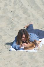 KATHARINE MCPHEE on the Set of Scorpion at a Beach in Malibu 03/31/2017