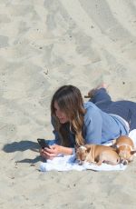 KATHARINE MCPHEE on the Set of Scorpion at a Beach in Malibu 03/31/2017