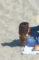 KATHARINE MCPHEE on the Set of Scorpion at a Beach in Malibu 03/31/2017