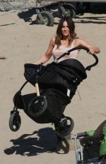 KATHARINE MCPHEE on the Set of Scorpion in Los Angeles 03/28/2017
