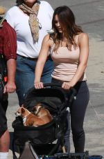 KATHARINE MCPHEE on the Set of Scorpion in Los Angeles 03/28/2017