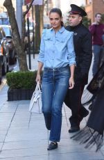 KATIE HOLMES in Jeans Out and About in New York 03/29/2017