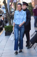 KATIE HOLMES in Jeans Out and About in New York 03/29/2017