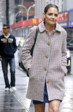 KATIE HOLMES Out and About in New York 03/28/2017