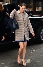 KATIE HOLMES Out and About in New York 03/28/2017