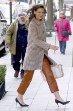 KATIE HOLMES Out in New York 03/30/2017