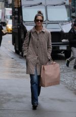 KATIE HOLMES Out Shopping in New York 03/27/2017