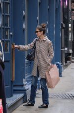 KATIE HOLMES Out Shopping in New York 03/27/2017