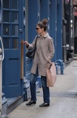 KATIE HOLMES Out Shopping in New York 03/27/2017