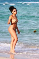 KATTYA HEREDIA in Sswimsuit at a Beach in Miami 02/28/2017