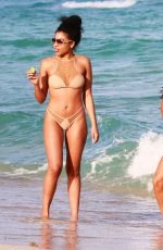 KATTYA HEREDIA in Sswimsuit at a Beach in Miami 02/28/2017