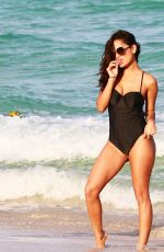 KATTYA HEREDIA in Sswimsuit at a Beach in Miami 02/28/2017