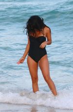 KATTYA HEREDIA in Sswimsuit at a Beach in Miami 02/28/2017