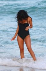 KATTYA HEREDIA in Sswimsuit at a Beach in Miami 02/28/2017