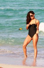 KATTYA HEREDIA in Sswimsuit at a Beach in Miami 02/28/2017