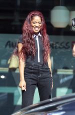 KEKE PALMER on the Set of a TV Show in Los Angeles 03/12/2017