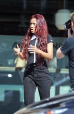 KEKE PALMER on the Set of a TV Show in Los Angeles 03/12/2017
