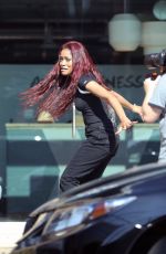 KEKE PALMER on the Set of a TV Show in Los Angeles 03/12/2017