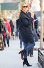 KELLY RUTHERFORD Out and About in New York 03/08/2017