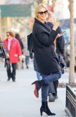 KELLY RUTHERFORD Out and About in New York 03/08/2017