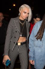 KENDALL JENNER and CARA DELEVINGNE Arrives at Royal Monceau Hotel in Paris 03/04/2017