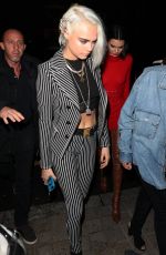 KENDALL JENNER and CARA DELEVINGNE Arrives at Royal Monceau Hotel in Paris 03/04/2017