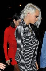 KENDALL JENNER and CARA DELEVINGNE Arrives at Royal Monceau Hotel in Paris 03/04/2017