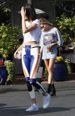 KENDALL JENNER and HAILEY BALDWIN Out Shopping in West Hollywood 03/17/2017