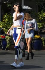KENDALL JENNER and HAILEY BALDWIN Out Shopping in West Hollywood 03/17/2017