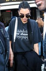 KENDALL JENNER Arrives at Balmain Fashion Show in Paris 03/02/2017