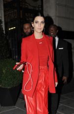 KENDALL JENNER Arrives at Caviar Kaspia Restaurant 03/02/2017