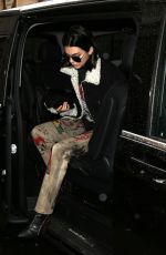 KENDALL JENNER Arrives at Chanel Office in Paris 03/05/2017