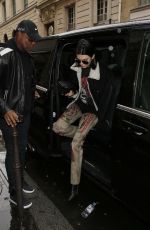 KENDALL JENNER Arrives at Chanel Office in Paris 03/05/2017