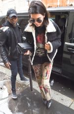 KENDALL JENNER Arrives at Chanel Office in Paris 03/05/2017