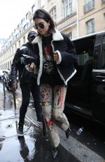 KENDALL JENNER Arrives at Chanel Office in Paris 03/05/2017