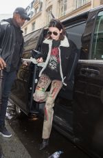 KENDALL JENNER Arrives at Chanel Office in Paris 03/05/2017