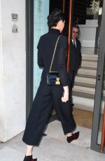 KENDALL JENNER Arrives at Louis Vuitton Office in Paris 03/02/2017