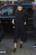 KENDALL JENNER Arrives at Louis Vuitton Office in Paris 03/02/2017
