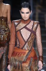 KENDALL JENNER at Balmain Fashion Show at Paris Fashion Week 03/02/2017