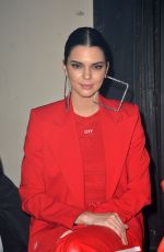 KENDALL JENNER at Off-white Fashion Show at Paris Fashion Week 03/02/2017