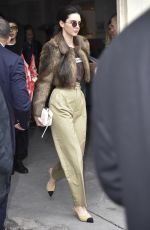 KENDALL JENNER Leaves Chanel Fashion Show at Paris Fashion Week 03/07/2017