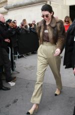 KENDALL JENNER Leaves Chanel Fashion Show at Paris Fashion Week 03/07/2017